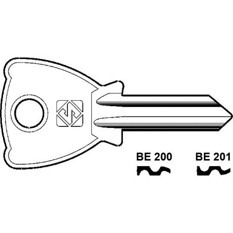 Chiavi per cilindri beta 4 spine grandi - be200 dx