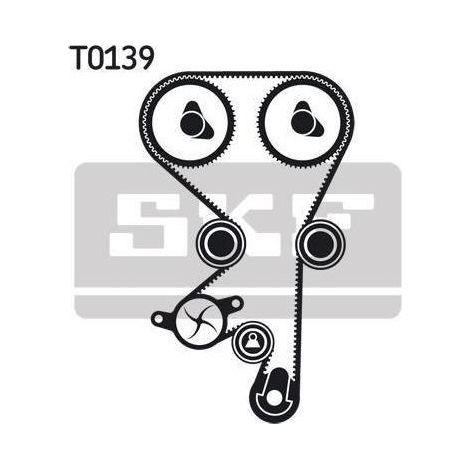 Kit de courroie crantée SKF VKMA 05228 CHEVROLET 09128722 09128738 16 06 198