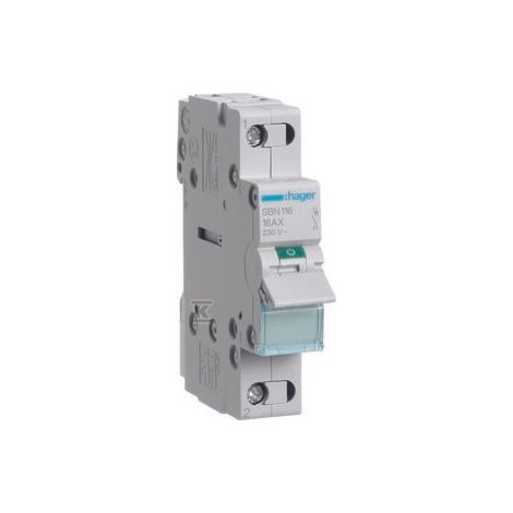Desconectador aislado MOD. 1P 16A 230VAC