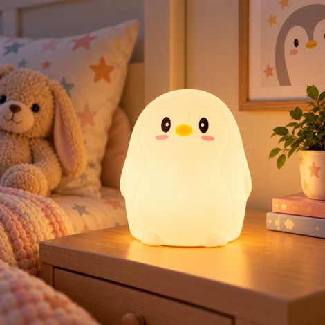 Lampe de nuit de table LED pour enfants à intensité variable par applaudissements 5VDC/USB 6500K [HO-BIRD-WW-CW] (1/3)