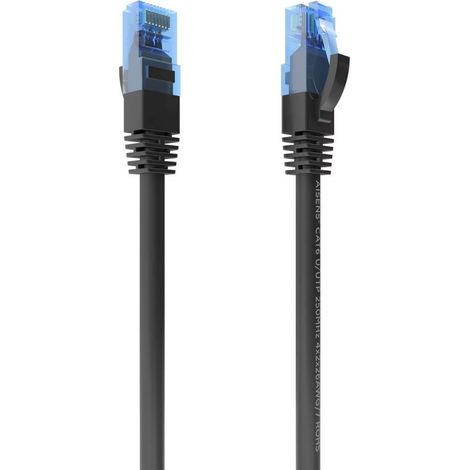 Cable De Red Latiguillo RJ45 Cat.6 UTP AWG26 CCA, Negro, 30 cm