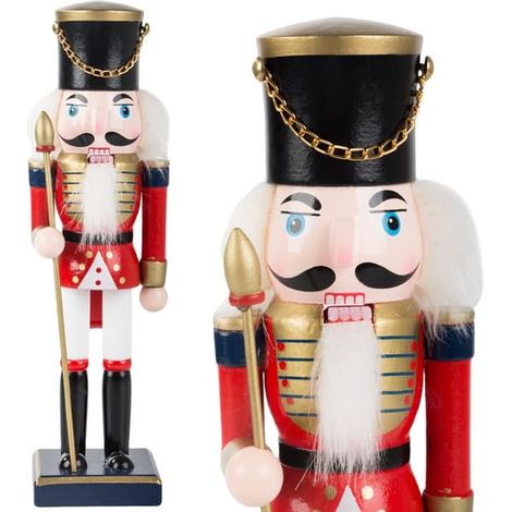 Casse-Noisette, soldat de bois décoratif, figurine de Noël, cadeau (1/5)
