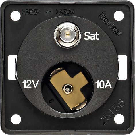 Berker Steckdose 12 V + SAT anthrazit