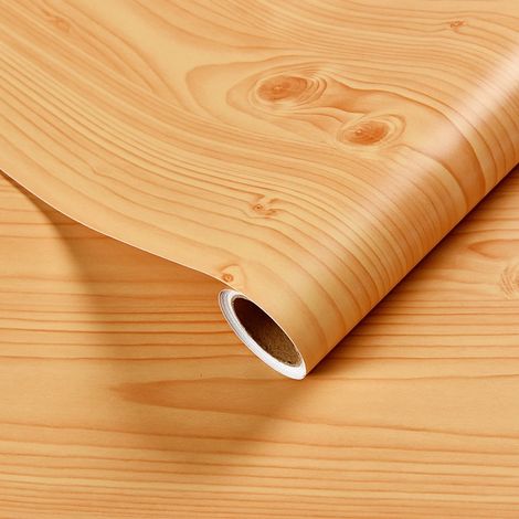 Rouleau de papier adhésif décoratif, 40 cm x 5 mètres, repositionnable, lavable et imperméable. Idéal pour les cuisines, les meubles, les bureaux et les portes. Coloris : 3 (1/5)
