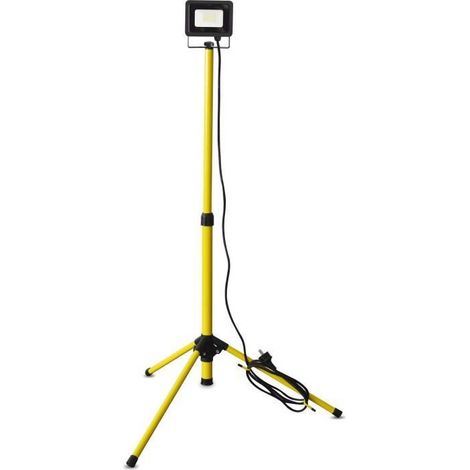 Projecteur led sur trépied ISP1T201800 – 20 W – 1800 lumens – Protection IP65 pour chantiers humides – Hauteur max 132 cm – I-Watts (1/4)