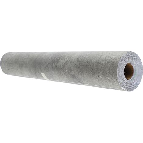 Abziehbare Tapete mit Messer, zementgraue PVC-Wandaufkleber, selbstklebendes Papier im Retro-Stil, 40 x 900 cm (1/5)