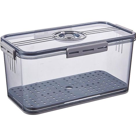 Boîte à pain transparente avec fermeture hermétique, idéale pour le plan de travail, la cuisine et le rangement à domicile.-AquaForge (1/5)