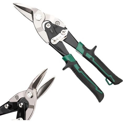 Cisaille à tôle - 25 cm à coupe droite - Coupe - tôle - pour construction - (1/5)