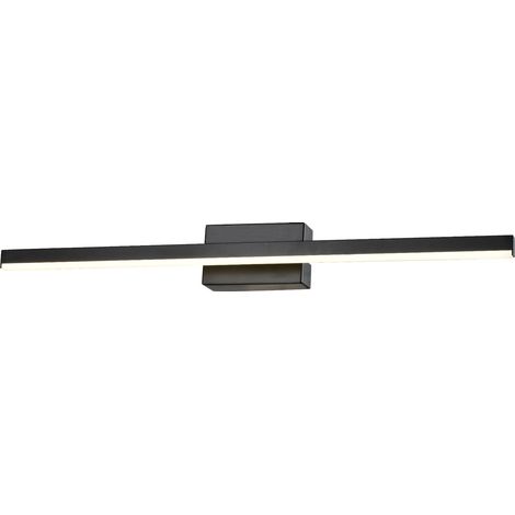 Applique moderna nera a barra 60cm LED 8W 4000K Reality
