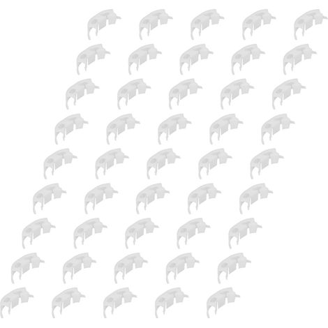50 attaches de jardin anti-pliage, clips de maintien pour tiges de plantes, supports réutilisables pliables, fixation robuste pour potager et serre. (1/5)
