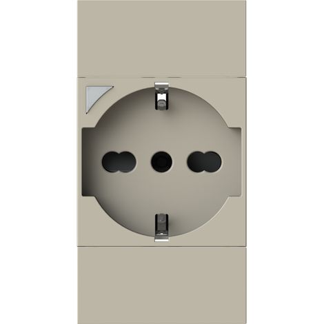 Presa 4box p40 s smart compatibile bticino livingnow sabbia - 4bp40s.km (1/4)