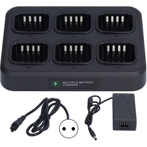 6-in-1-Ladestation für Walkie-Talkies PD780, PD702, PD782, PD502, PD792, PD782G, PD702G und PD562 – Sichere Basisstation mit EU-Stecker (1/5)