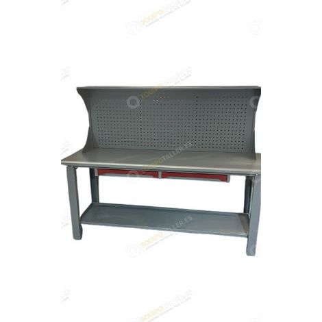 Mesa de trabajo con panel