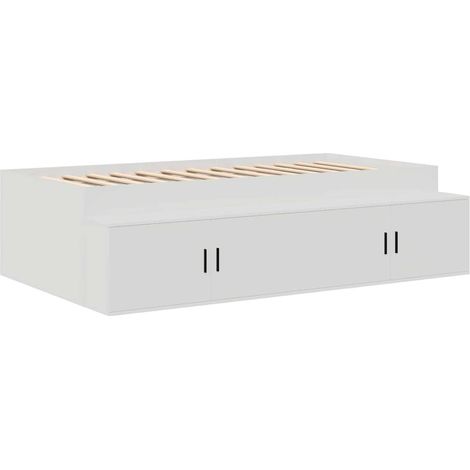 Estructura de cama con cajón 90 x 190 cm Madera contrachapada vidaXL