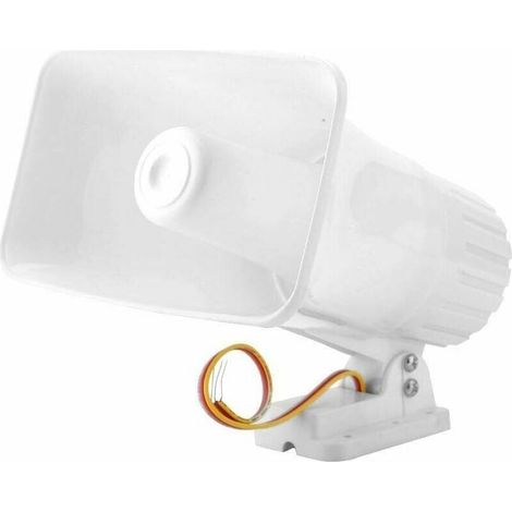 Alarm Siren, 12V 150TB Electronic Alarm Siren, 150TB Indoor Outdoor Security Siren for Home Security System MUMU