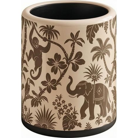 Ron Cylindrical Wastebasket  Washable Surface, Paper Basket, for Office, Bedroom, etc. (1/5)