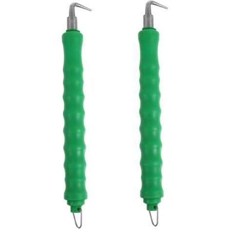 Pack of 2 Semi-Automatic Rebar Wire Fixing Tool for Rebar Construction Easy to Use Green Handle 26cm (1/5)