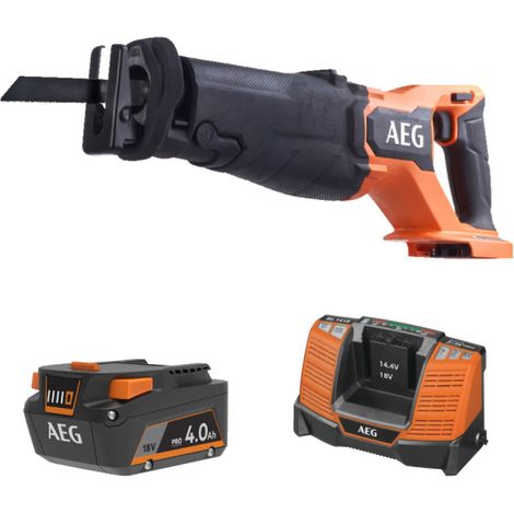 Pack AEG 18V - Sega senza spazzola 32 mm - Batteria 4.0 Ah - Caricabatterie