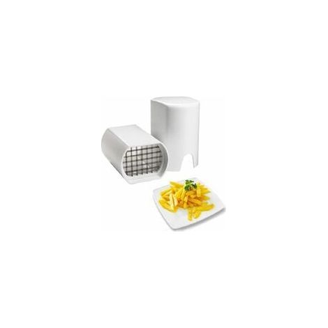Cortador de patatas fritas, cortador manual de patatas fritas, cortador profesional de patatas fritas, cortador de patatas para patatas fritas, rejilla de corte de acero inoxidable para patatas fritas (1/5)