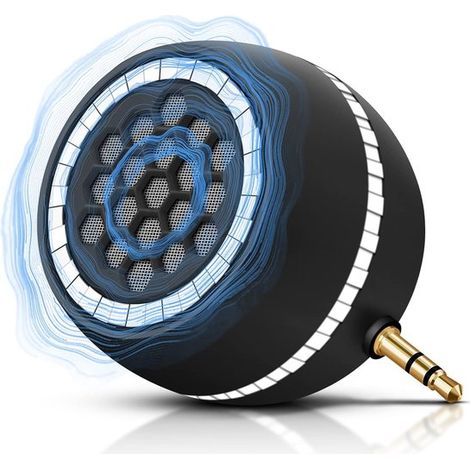 Mini altoparlante Bluetooth wireless portatile con potente suono stereo da 3 W, durata della batteria di 12 ore, piccolo e portatile per smartphone/tablet/ (1/5)