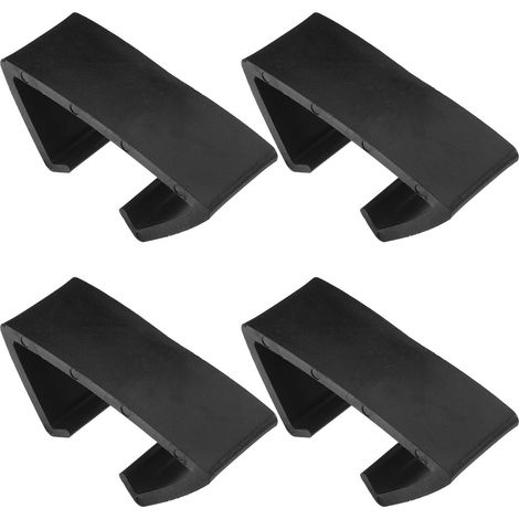 Lot de 4 Clips de Fixation en Plastique Noir pour Canapé en Rotin, Maintien Solide et Connexion Facile pour Mobilier D'extérieur, pour Salon de Jardin (1/5)