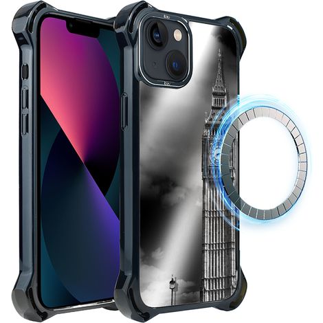 iPhone 13 ibizu DropGuard Ultra Hülle mit MagSafe, Noir City, Big Ben (1/5)