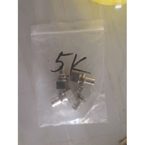Connector connector, metal head BNC-KWE 16MM BNC elbow female connector 4-pin with threaded connector (1/4)
