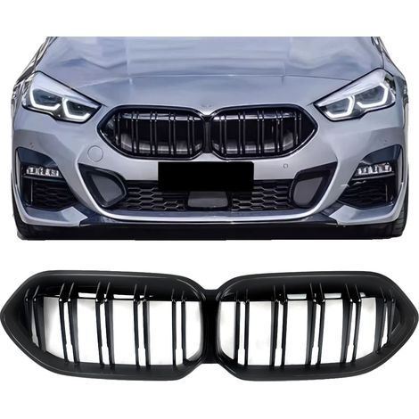 Grille de pare-chocs avant, noir brillant, design à double lamelle, compatible avec la berline compacte de luxe F44, dimensions : 97,79 cm x 24,13 cm x 11,43 cm, plastique ABS léger (1/5)