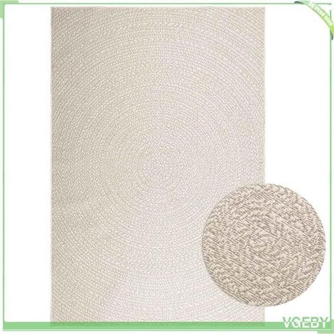 4010379 Tapis ZIZUR crème 160x230 cm aspect de jute intérieur extérieur (1/5)