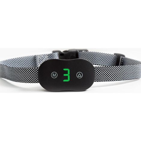 Collar antiladridos negro para perros, recargable, resistente al agua IP67 y con detección inteligente de ladridos, con modos de vibración/descarga eléctrica/S. (1/5)