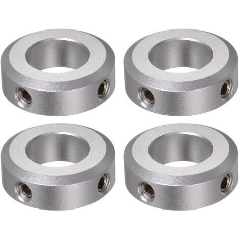 4pcs Bague de Réglage Bague Arrêt d'axe Butée Arbre Collier 17mm Alésage Aluminium Alliage 32mm OD, 10mm Largeur pour Roue Brouette Pont Boîte Vitesses CNC (1/5)