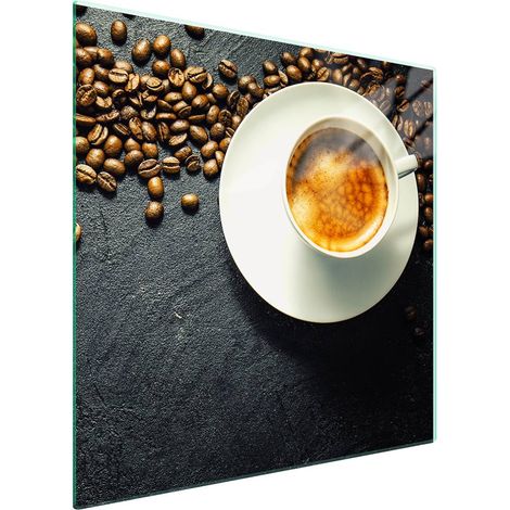 Protezione in vetro per piano cottura 50x52 Caffè (1/5)