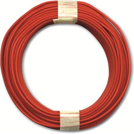 BELI-BECO fil de cuivre multibrins, L 118/10 rt, 10m, rouge, 0,14mm²