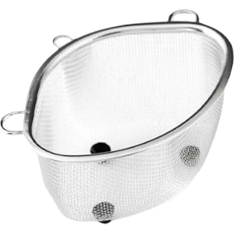 Passoire triangulaire de cuisine, égouttoir pratique en acier inoxydable pour panier alimentaire, à poser sur l'évier-Hanging S (1/5)