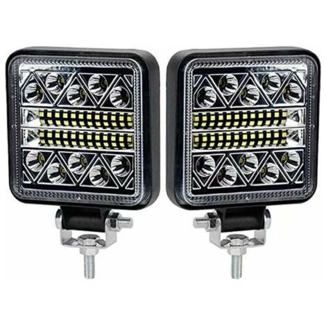 BR-Vie 102W Phare de Travail à LED 10200LM Feux de Recul Led 12v, Phare Led Projecteurs pour voiture, tracteur bateau, 12-24v camion, 2 pcs