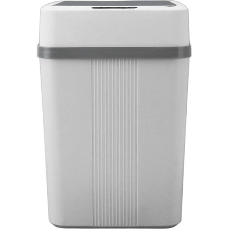Poubelle automatique étanche avec capteur de mouvement, poubelle intelligente à couvercle pour chambre, salle de bain, cuisine, bureau, 12L (1/5)