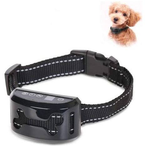 Collier anti-aboiements, entièrement automatique, dressage de chien, capteur, écran LCD, reconnaissance automatique des aboiements, rechargeable, étanche IP67 (1/5)