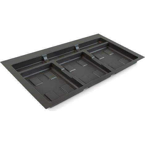 emuca Base reciclable plateada para cajones de cocina