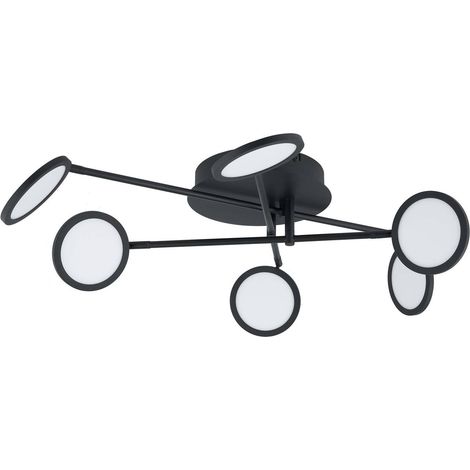 LED Deckenleuchte "Manel" aus Metall dimmbar für Wohnzimmer & Esszimmer von Lindby