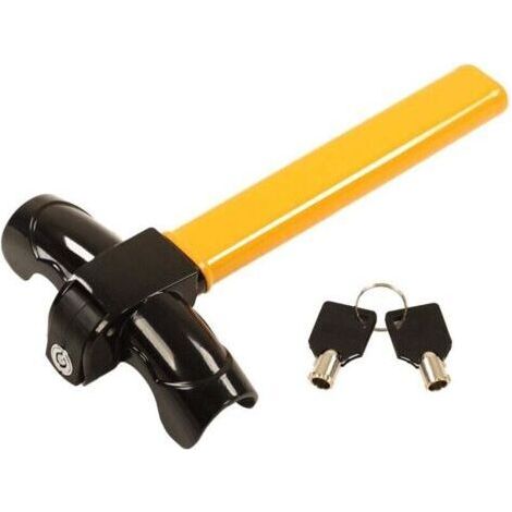 pair Auto Antivol de Volant pour Voiture, Serrure de Volant Dispositif de Blocage, T-bar Bloque Volant pour Auto Volant Universel (1/5)