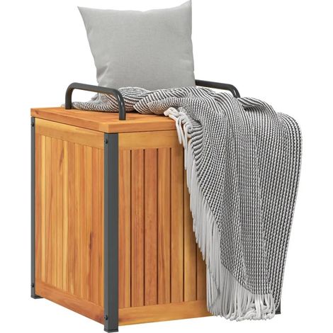 vidaXL Kissenbox aus massivem Akazienholz braun