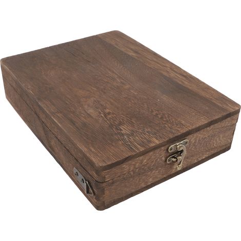 Künstler-Werkzeugtasche aus Holz, Walnuss und Leder (1/5)