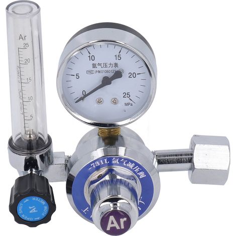 Doppel-Durchflussmesser für MIG-Schweißgeräte, Argon-Gasregler, Messing-Manometer, Durchflussmesserventil, Zubehör für Argonschweißen (1/5)