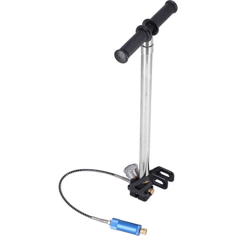 Pompe à air comprimé PCP manuelle à 4 étages en acier inoxydable avec étrier de remplissage, 4500 psi (1/5)