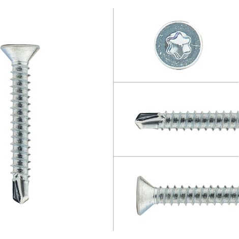 Vis autoforantes avec pointe auto-perceuse 4.2 x 32 mm Torx 20