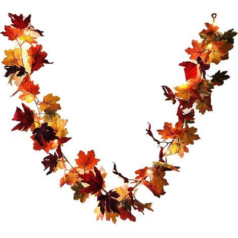 LED-Herbstkränze für die Haustür, künstlicher Herbstkranz, Dekoration für Erntedankfest, Weihnachtsgirlande, wasserdicht (1/5)