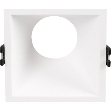 Aro Downlight Empotrable Cuadrado - Bajo UGR - Corte 85 X 85mm - Blanco