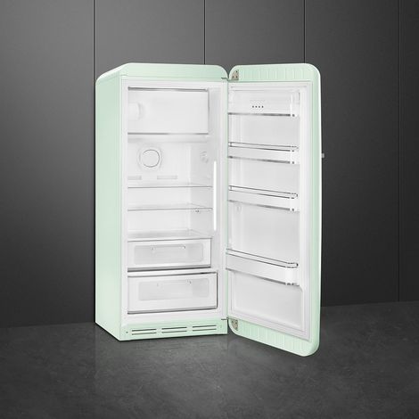 Smeg FAB28RPG6 monoporta Libera installazione 270 L Verde Made in Italy. Posizionamento dell'apparecchio: Libera installazione, Colore del prodotto: Verde, Cerniera porta: Destra. Capacità netta to... (1/4)