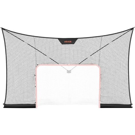 Protection des Tirs Filet d'Arrêt pour But de Hockey 366x213 cm pour Cour et Aire de Jeux Pliable sans Cage (1/5)