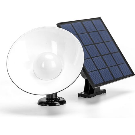 Applique Led da parete 4W Nero con pannello solare e sensore crepuscolare e di movimento IP65 Dimmerabile temperatura colore regolabile con telecomando Aigostar (1/5)